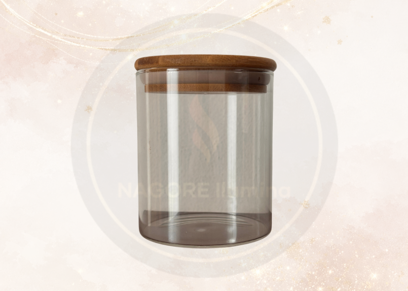 Velero de Cristal con Tapa para Velas | Envase de Vidrio para Velas Artesanales