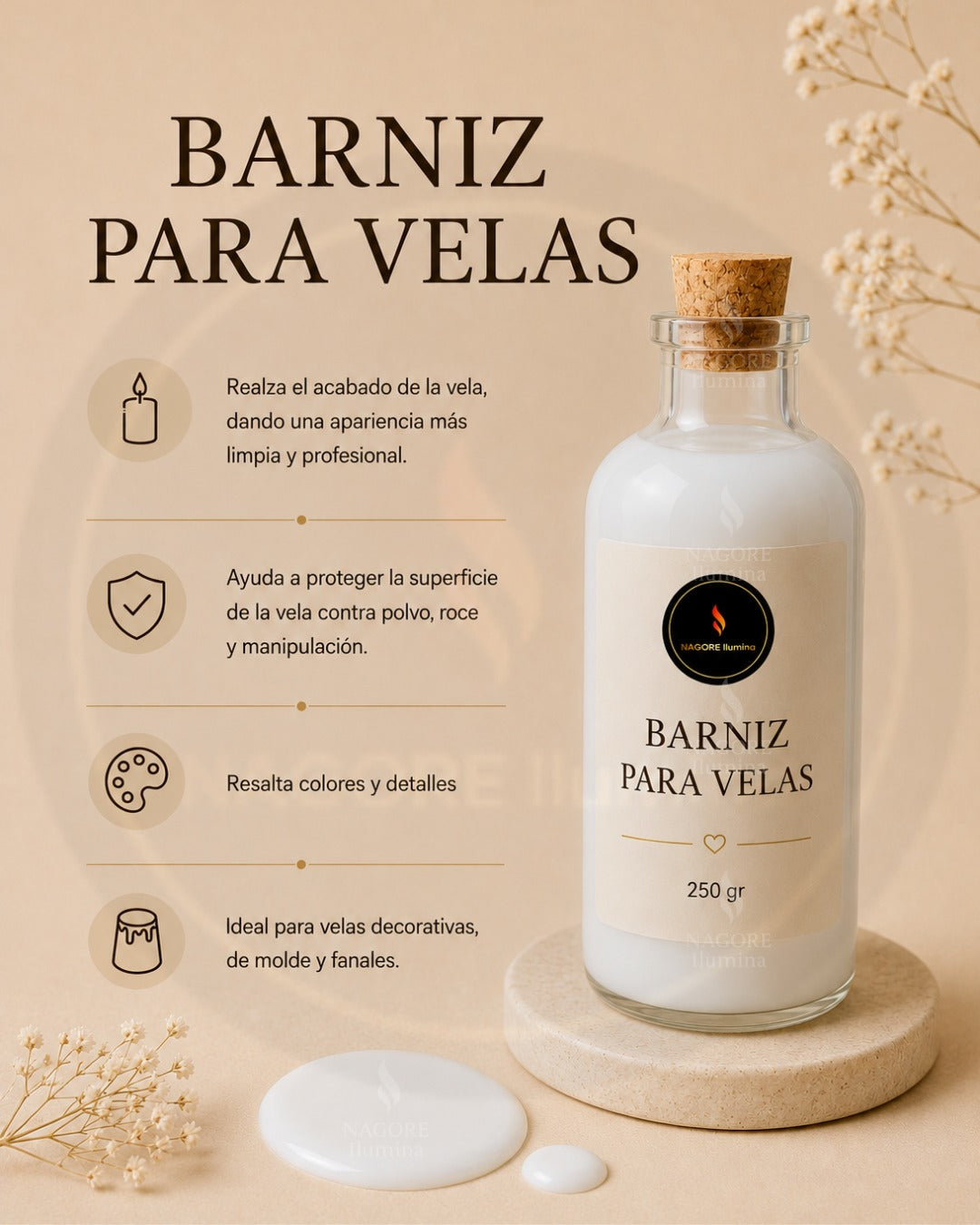 Barniz para Velas Decorativas