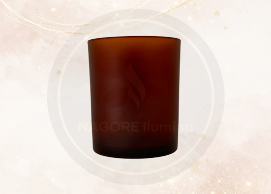 Velero Ámbar sin Tapa para Velas | Envase de Vidrio Ámbar para Velas Artesanales