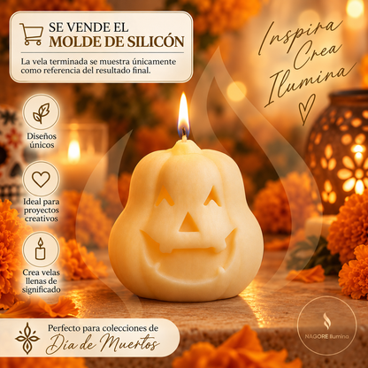 Molde de Silicón Calabaza Halloween