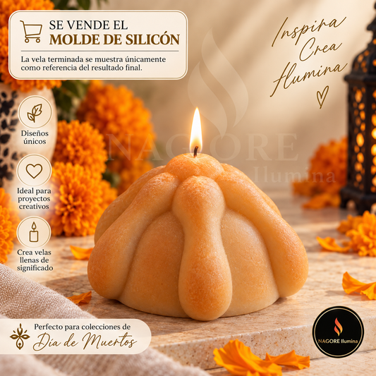 Molde de Silicón Pan de Muerto