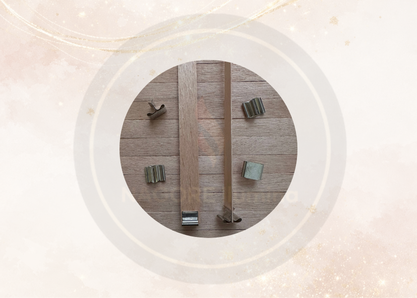 Pabilo de Madera 15X130 mm para Velas | Mecha de Madera para Velas Artesanales (Efecto Crepitante)