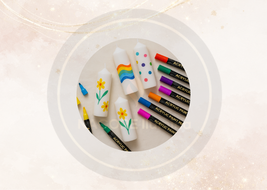 Plumones de Acrílico | Marcadores de Pintura para Vidrio, Velas y Manualidades