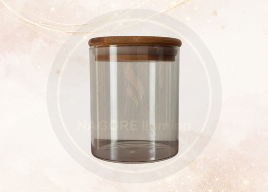 Velero de Cristal con Tapa para Velas | Envase de Vidrio para Velas Artesanales