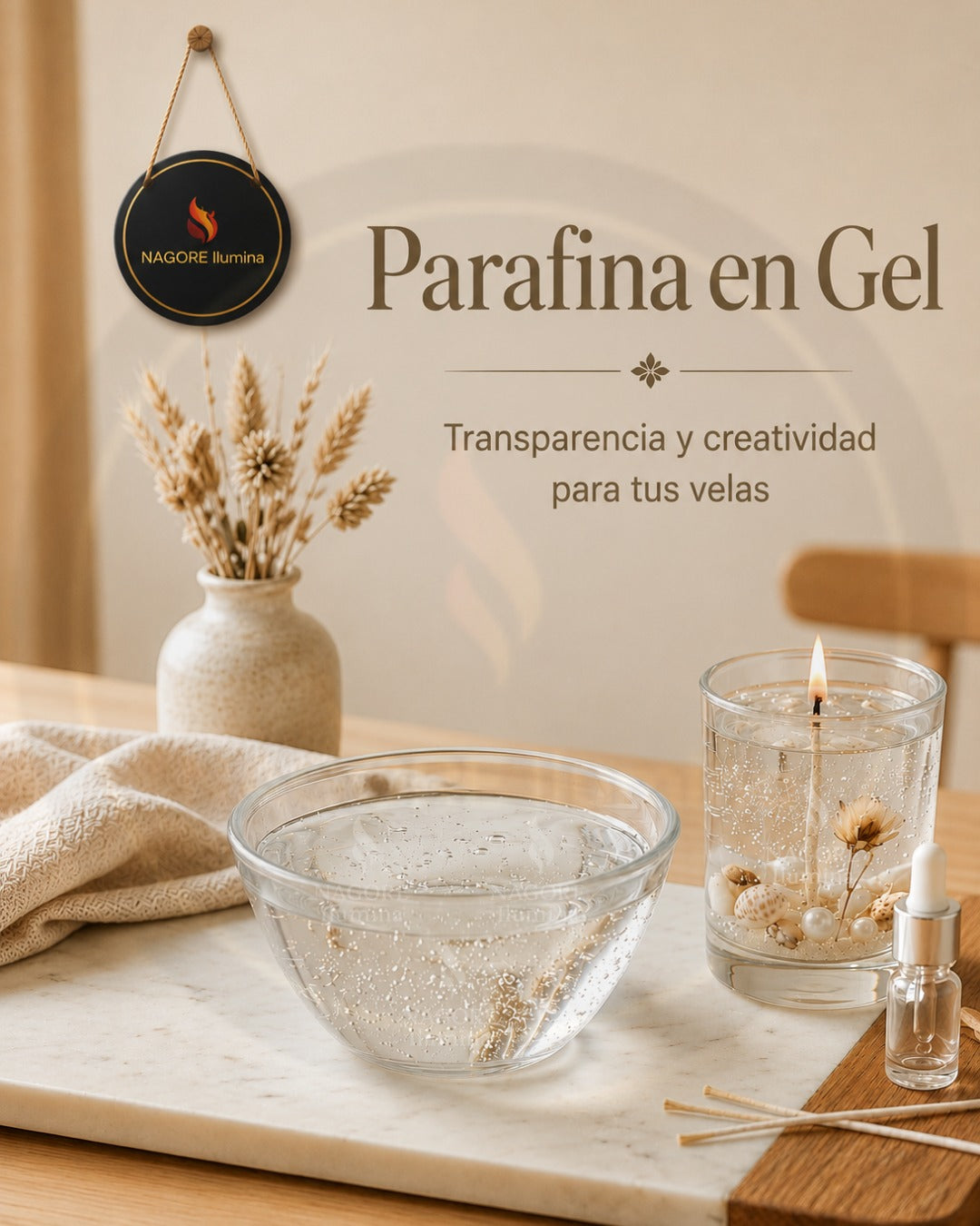 Parafina en Gel 800 g para Velas Decorativas
