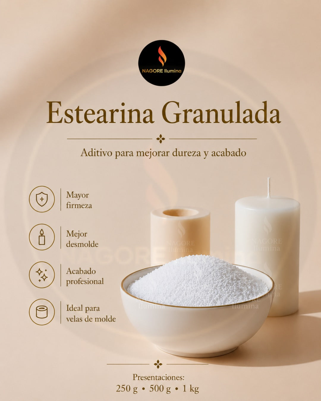 Estearina Granulada para Velas