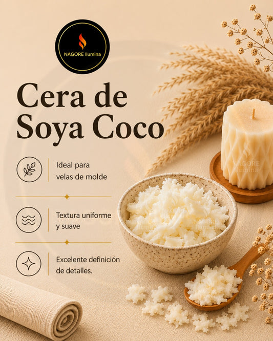 Cera de Soya Coco para Velas 1 kg