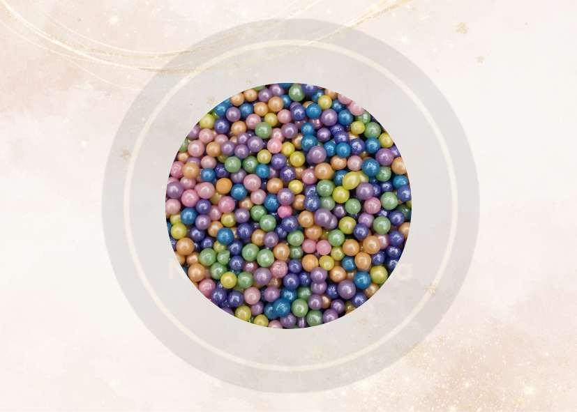 Chochitos Nacarados 100 g | Sprinkles Perla para velas artesanales y Decoración de velas gourmet