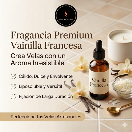 Fragancia Premium Vainilla Francesa para Velas