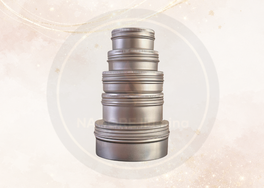 Pomaderas de Aluminio plata | Envases para Bálsamos, Pomadas y Cosmética Sólida