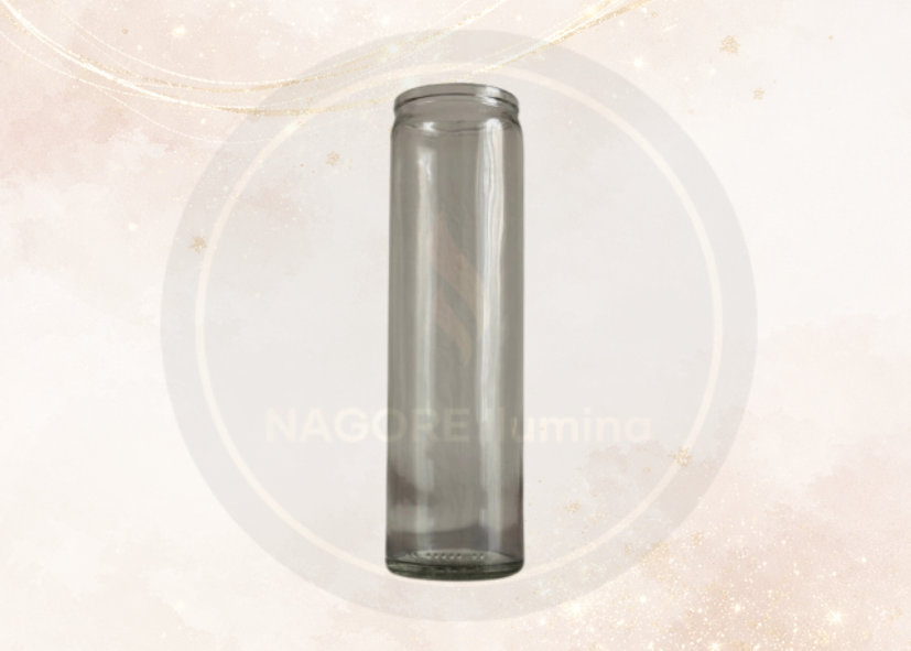 Vaso Tipo Veladora de Vidrio | Recipiente para Veladoras y Velas Artesanales