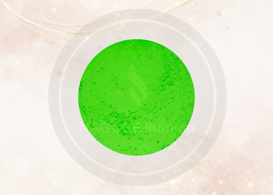 Colorante Neón verde  para Velas | Pigmento Intenso verde para Cera (Soya, Parafina y Coco)